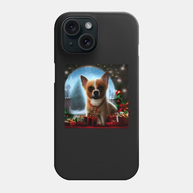 Little dog among Christmas presents Phone Case by brandway