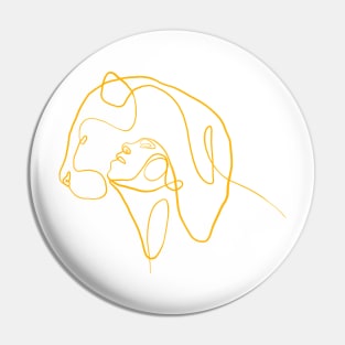 Melanin Lioness Line Art Collection Pin