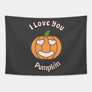 I Love You Pumpkin Tapestry