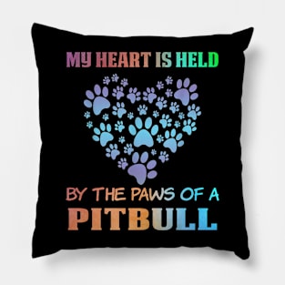 Cute pitbull dog Pillow