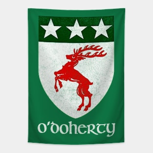 O'Doherty  / Vintage Style Crest Coat Of Arms Design Tapestry