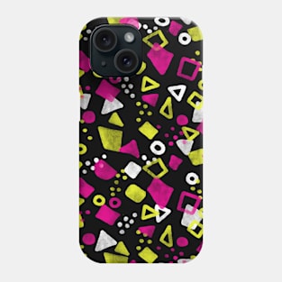 Black Festive Shapes Phone Case