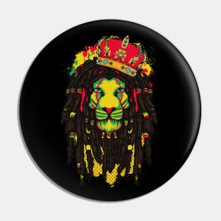 Reggae Music lovers Jamaican royal Lion Gift Pin