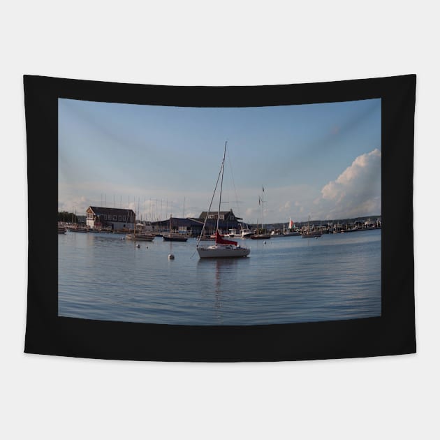 Sunset Sailing Tapestry by Jacquelie