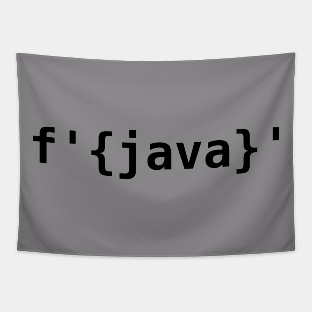 Python > Java F-Strings Tapestry by encodedshirts