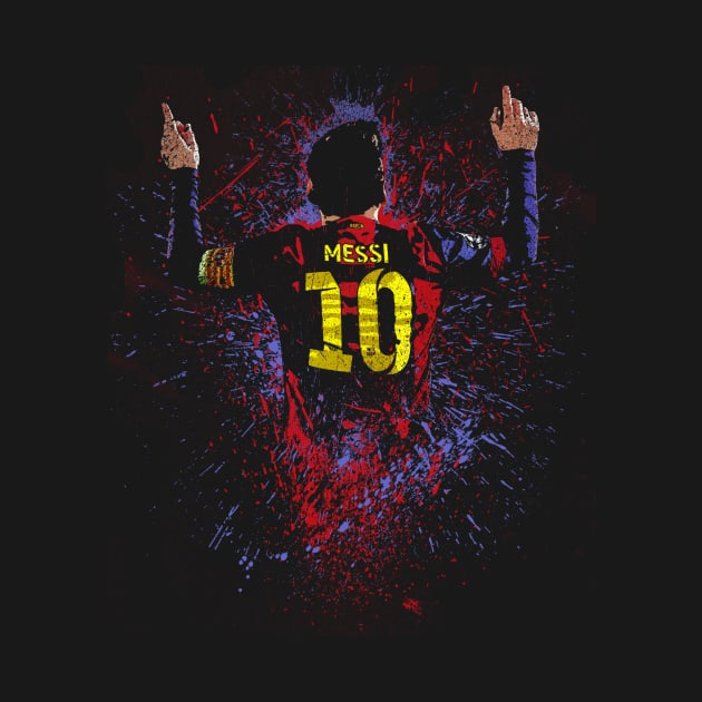 A Messi Splatter by paulponte