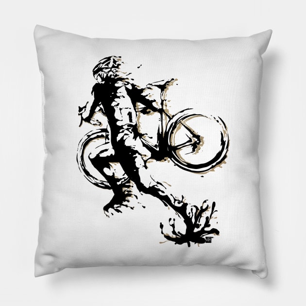 Cyclocross mud Pillow by SFDesignstudio