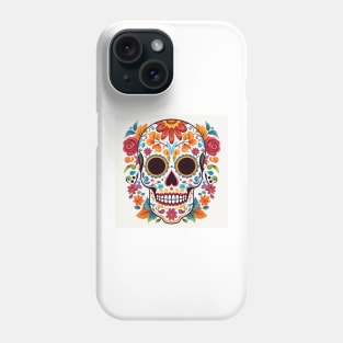 Day of the Dead Sugar Skull 3 Phone Case