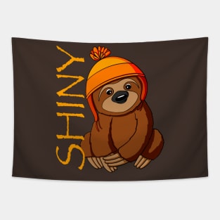 Shiny Firefly Sloth Tapestry