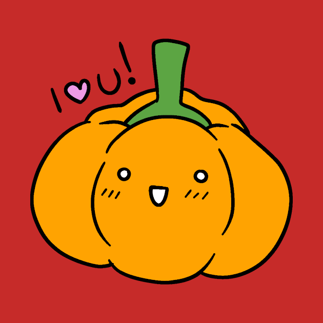 I love You - Orange Bell Pepper by saradaboru