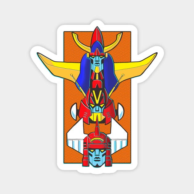 Shogun Warriors Three Magnet by Doc Multiverse Designs