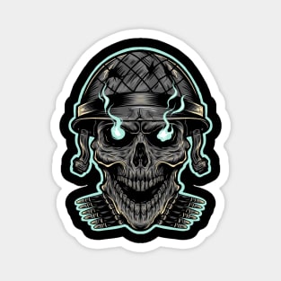 Skull army Magnet