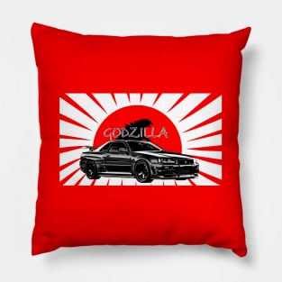 Skyline GT-R R34 Godzilla JDM-style Pillow