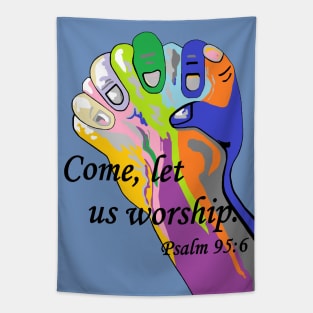 ASL Come Let Us Worship Tapestry