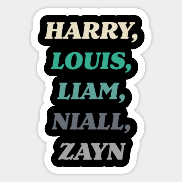 one direction one direction sticker teepublic