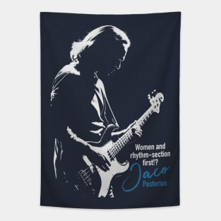 Jaco Pastorius silhouette Tapestry