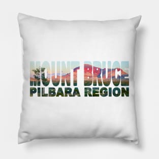 MOUNT BRUCE - Pilbara Western Australia Sunset Pillow