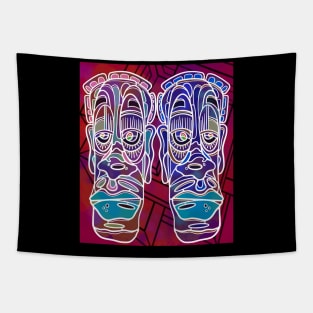 The Twins #2 - red version Tapestry