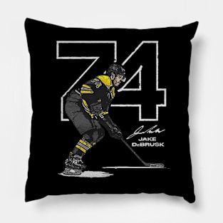 jake debrusk outline Pillow