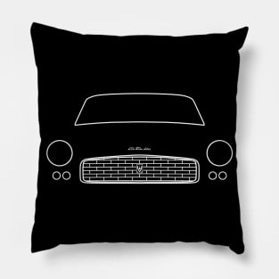 Triumph Italia 2000 Coupé classic car outline graphic (white) Pillow