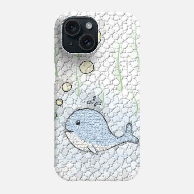 The happy Whale - A polygon Design Phone Case by SPAZE