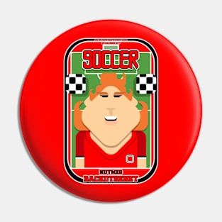 Soccer/Football Red and Black - Nutmeg Backothenet - Jacqui version Pin