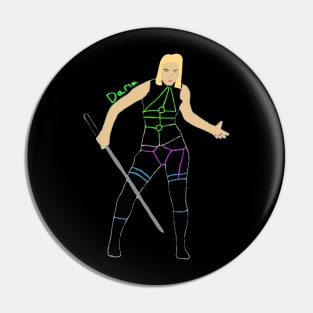 Darla BtVS Futuristic AU Pin