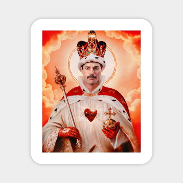 Saint Freddie mercury Queen Magnet by Gedogfx