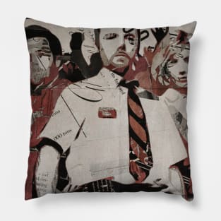 Shaun Of The Dead Newspaper Cutout Pillow