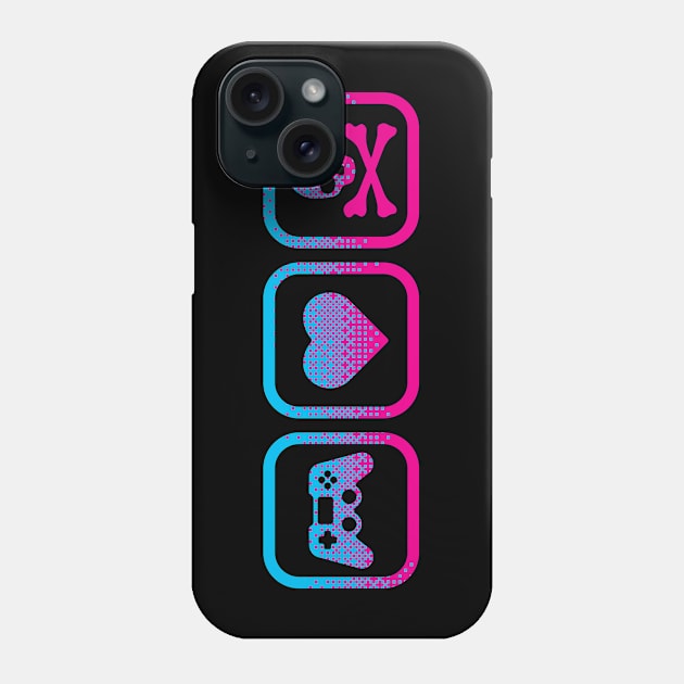 Life Death Videogames Phone Case by mannypdesign