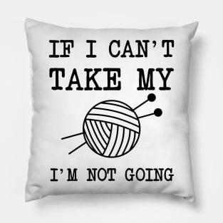 Knitting quote Pillow