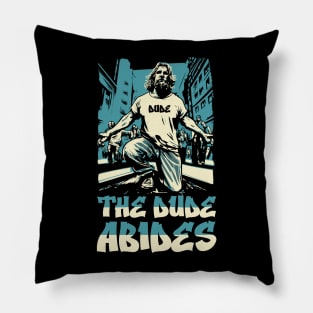 The Dude Abides 90's Rap Hip-hop Style Funny Big Lebowski Pillow