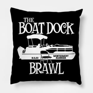 The Boat Dock Brawl Pillow