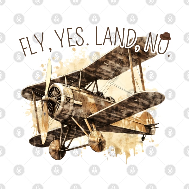 Fly, Yes. Land, No. II - Biplane Adventure by Fenay-Designs