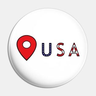 Here in USA Pin