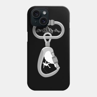 Rock Climbing Mountain Climber Carabiner Mountaineering Phone Case