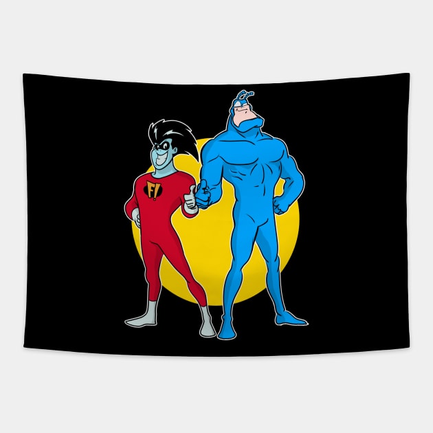 Freakazoid n The Tick Tapestry by AlanSchell76