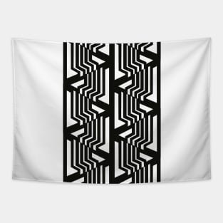 Geometric black and white pattern nordic Tapestry