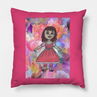 Little Sophie in Wonderland Pillow