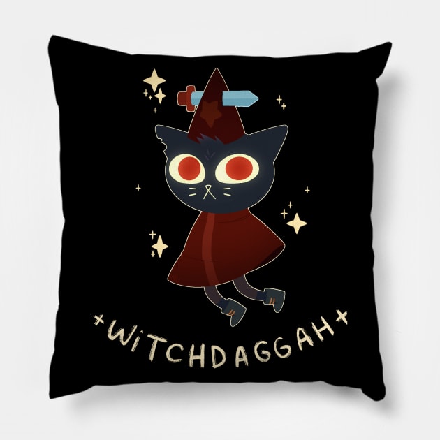 Witch Daggah Pillow by ʜᴏᴘᴇ ᴍᴀʏ ꜰᴀᴅᴇ