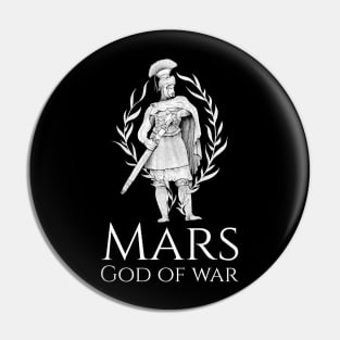 Mars God Of War Ancient Roman Mythology Classical Paganism Pin