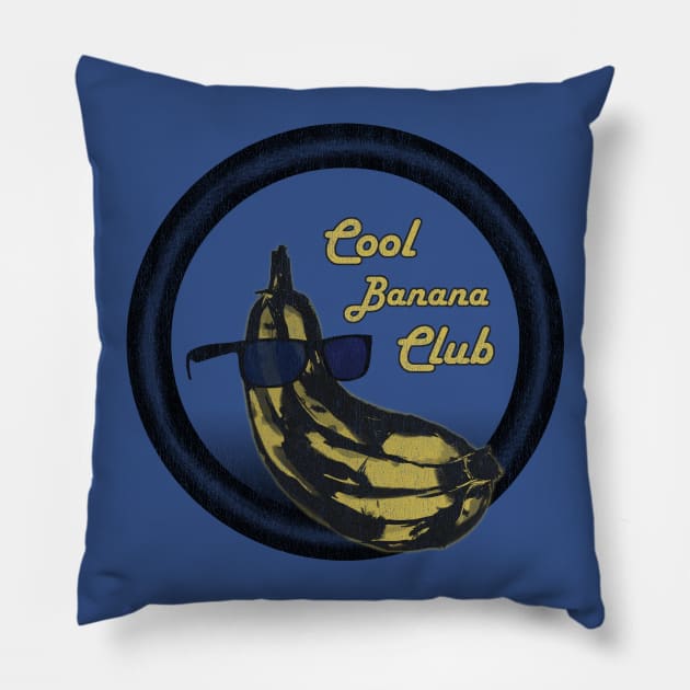 Cool Banana Club Vintage Look Pillow by cheekenpeeg