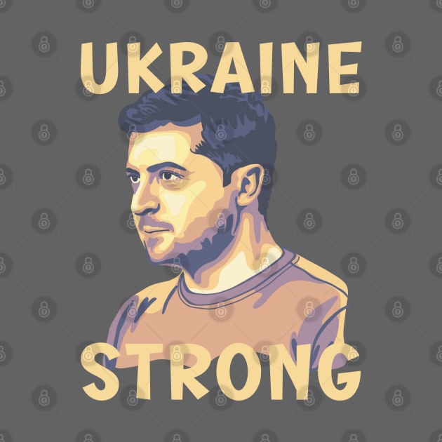 Volodymyr Zelensky Portrait by Slightly Unhinged