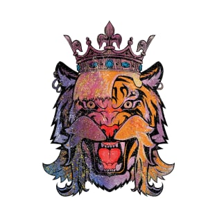 King of Tigers (Color Textured 2) T-Shirt