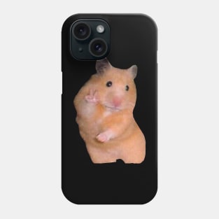 hamster meme peace sign Phone Case