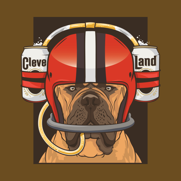 Cleveland Browns Beer Dog Shirt by stayfrostybro