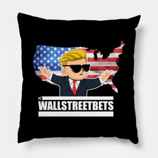 WallStreetBets WSB Reddit Stonks Tendies To The Moon Pillow