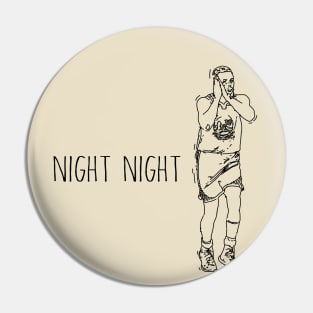 Funny Basketball Art Pin