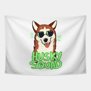 HUSKY SQUAD (red) Tapestry