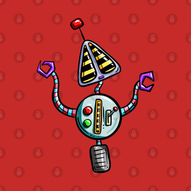 Triangle Cartoon Robot by Squeeb Creative